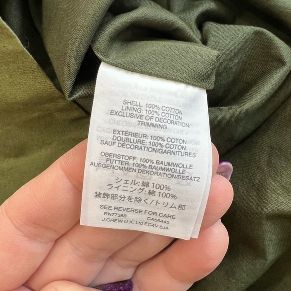 🆕 J CREW | NWT Green Skirt Casual High Rise Waist With Embroidery - Picture 4 of 5